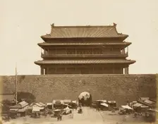 Imperial Building behind High Wall, 1860. Creator: Felice Beato