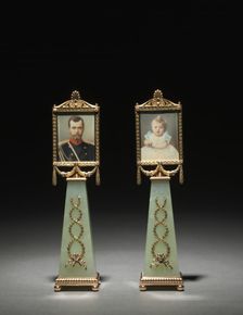 Imperial Framed Miniatures, 1896. Creator: House of Fabergé (Russian, 1842-1918); Mikhail Evlampievich Perkhin (Russian, 1860-1903); Johannes Zehngraf (Russian, 1857-1908)