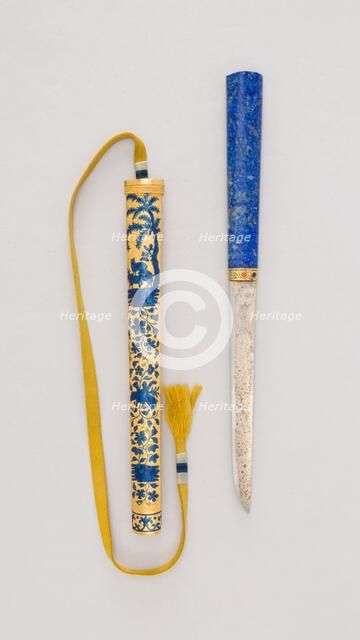 Imperial Knife with Sheath, Chinese, 18th century. Creator: Unknown.