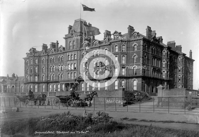 Imperial Hotel, Blackpool, Lancashire, 1890-1910. Artist: Unknown