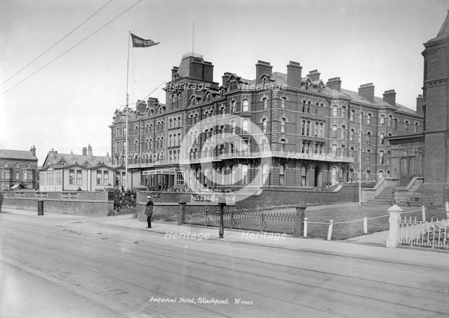 Imperial Hotel, Blackpool, Lancashire, 1890-1910. Artist: Unknown