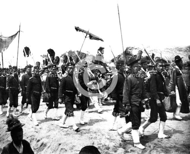 Imperial Japanese procession, 1900. Artist: Unknown