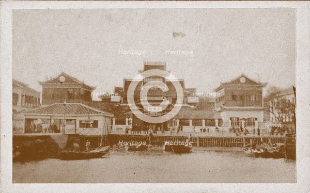 Imperial Maritime Customs House in Shanghai, 1857. Creator: Anonymous.