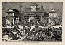 Imperial Maritime Customs House in Shanghai, 1857. Creator: Anonymous