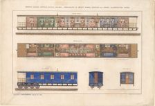 Imperial saloon carriage, Nikolayevsky railway, 1868. Artist: Anonymous