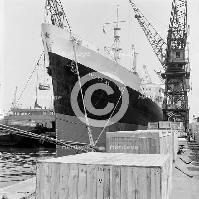 'Imperial Star' moored at the London Docks, July 1965. Artist: John Gay