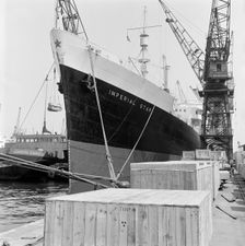 Imperial Star moored at the London Docks, July 1965. Artist: John Gay