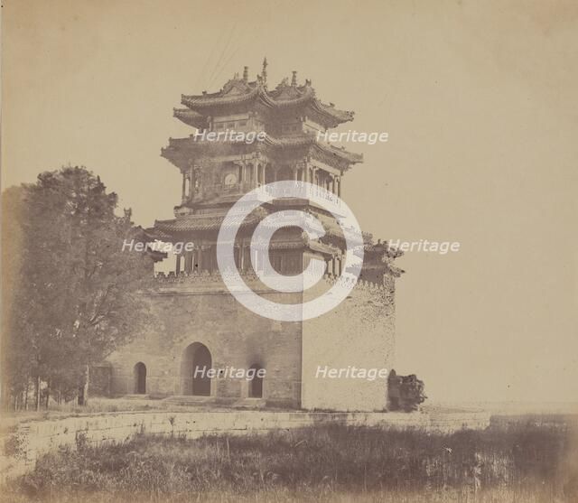 Imperial Summer Palace Yuen Min Yuen, Pekin, Before the Burning, October 18, 1860, 1860. Creator: Felice Beato.