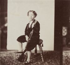 [Imperial Prince with Gun], 1865-66. Creator: André-Adolphe-Eugène Disdéri