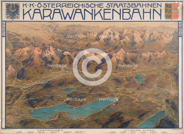 Imperial Royal Austrian State Railways: Karawanken Railway, c1910. Creator: Jahn, Gustav (1879-1919).