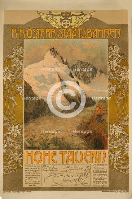 Imperial Royal Austrian State Railways: Hohe Tauern, c1900-1910. Creator: Jahn, Gustav (1879-1919).
