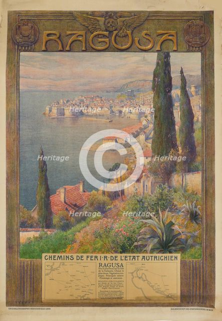 Imperial Royal Austrian State Railways: Ragusa, c1900-1910. Creator: Jahn, Gustav (1879-1919).