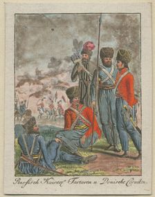 Imperial Russian Cossacks, 1799. Artist: Anonymous
