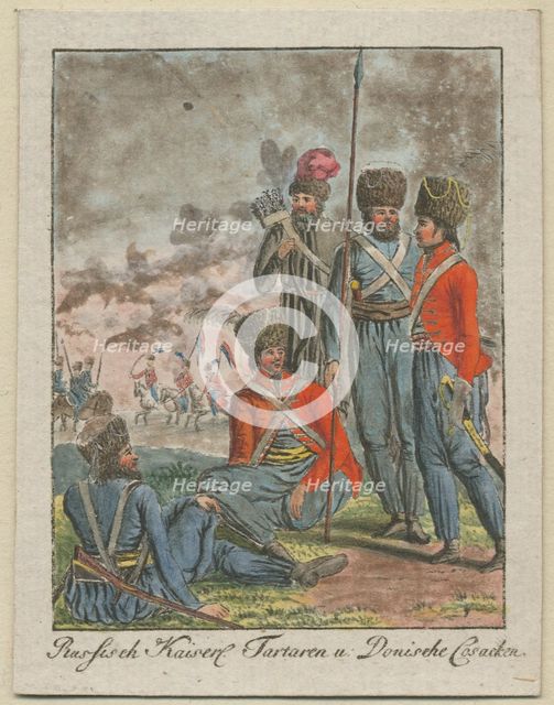Imperial Russian Cossacks, 1799. Artist: Anonymous  
