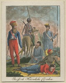 Imperial Russian Cossacks, 1799. Artist: Anonymous