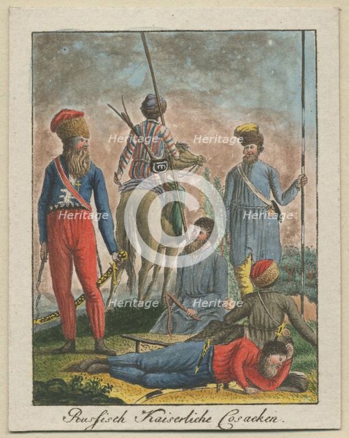 Imperial Russian Cossacks, 1799. Artist: Anonymous  