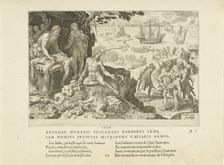 Imperial troops brings civilization to the Indians, 1555. Creator: Heemskerck, Maarten Jacobsz, van (1498-1574)