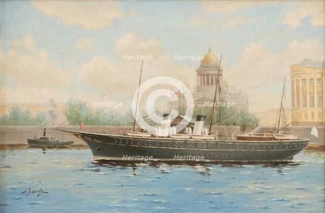 Imperial Yacht Standart on the Neva River, .