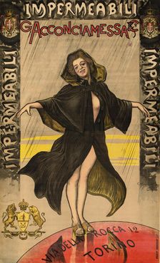 Impermeabili G. Acconciamessa, 1897. Creator: Carpanetto, Giovanni Battista (1863-1928)