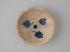 Imported Cobalt-on-White Bowl, Iraq or western Iran, 9th-10th century. Creator: Unknown