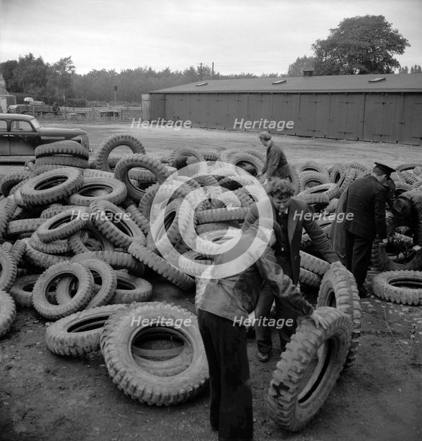 Imported American tyres, Sweden, c1940s(?). Creator: Otto Ohm.