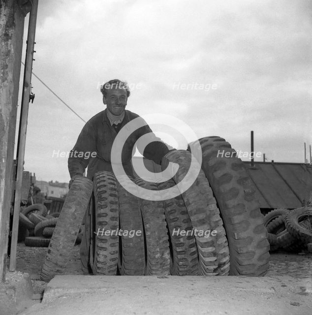 Imported American tyres, Sweden, c1940s(?). Creator: Otto Ohm.