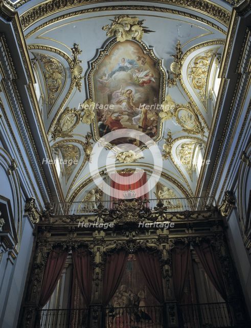 Imposition of the Chasuble to St Ildefonso', painting attributed to Francisco Bayeu that is in th…