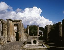 Impluvium of Roman house, Pompeii, Campania, Italy, 2002. Creator: LTL