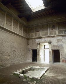 Impluvium, Samnite House, Herculaneum, Italy, 2nd century BC (2002). Creator: LTL