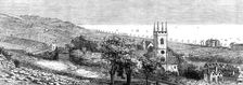 Improvements on the Kentish coast: view looking from Hythe eastward to Sandgate, 1881. Creator: W. G. Kemp