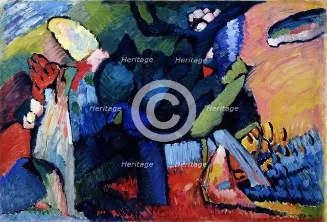 Improvisation 4., 1909. Artist: Kandinsky, Wassily Vasilyevich (1866-1944)