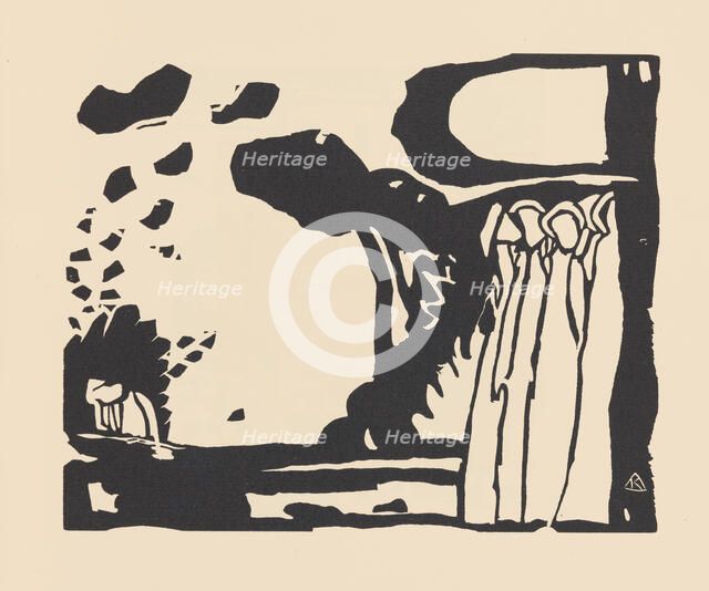 Improvisation 19. From Klänge (Sounds) , 1913. Creator: Kandinsky, Wassily Vasilyevich (1866-1944).