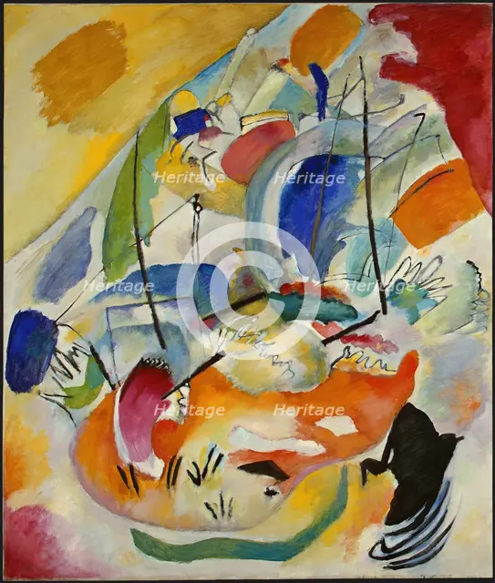 Improvisation 31 (Sea Battle). Artist: Kandinsky, Wassily Vasilyevich (1866-1944)