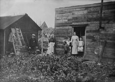 Improvised homes in ruined France, between c1915 and 1918. Creator: Bain News Service