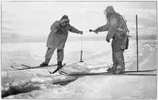 Improvised sounding tackle, Antarctica, 1911-1912. Creator: Unknown