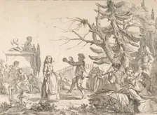 Impromtu Dance (Le Bal improvisé), 1742. Creator: Jean-Baptiste-Marie Pierre