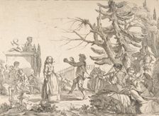 Impromtu Dance (Le Bal improvisé), 1742. Creator: Jean-Baptiste-Marie Pierre