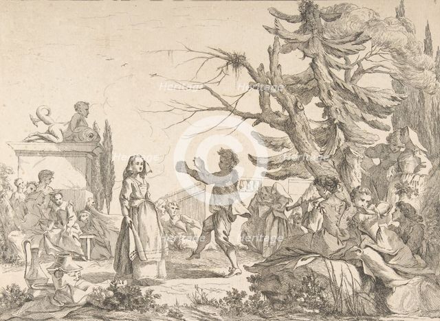 Impromtu Dance (Le Bal improvisé), 1742. Creator: Jean-Baptiste-Marie Pierre.