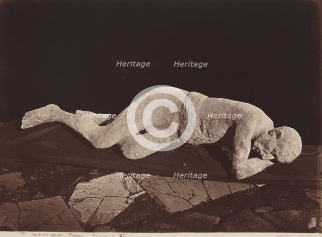 Impronte Umane, Pompei (Human Cast, Pompeii), 1873. Creator: Giorgio Sommer.