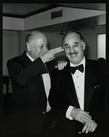 Impresario Harold Davison and guitarist Ron Anthony, London, 28 May 1992. Creator: Denis Williams