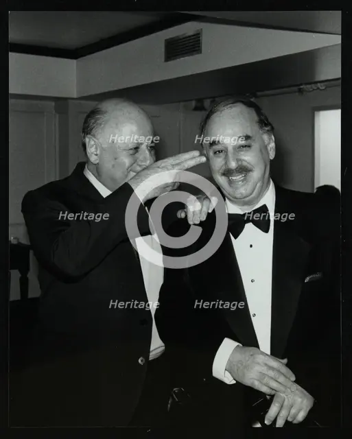 Impresario Harold Davison and guitarist Ron Anthony, London, 28 May 1992. Creator: Denis Williams.
