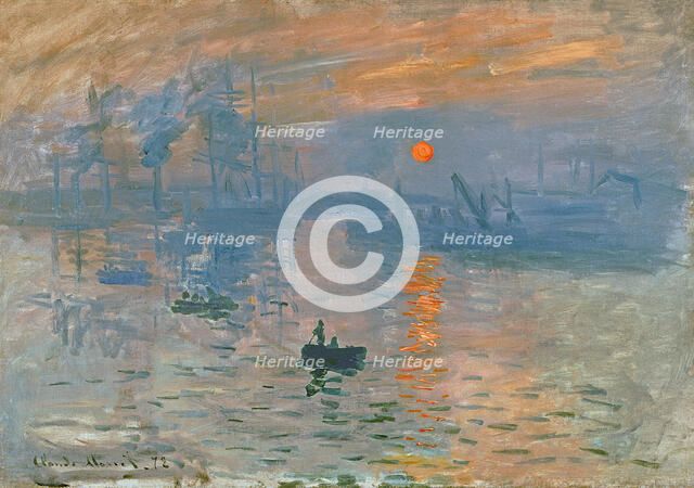 Impression, Sunrise (Impression, soleil levant), 1872. Artist: Monet, Claude (1840-1926)