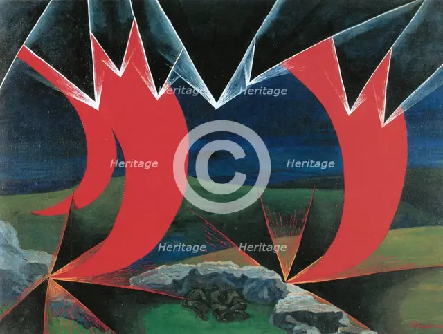 Impressions of Bombardment (Shrapnels and Grenades), 1926.