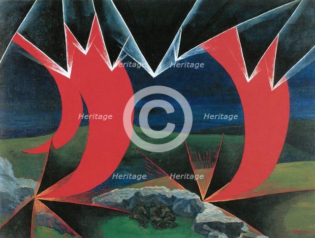 Impressions of Bombardment (Shrapnels and Grenades), 1926.