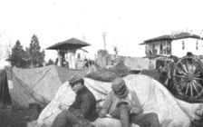 'Impressions Macedoniennes; La ferme Mondiano a Topsin. 1915. Creator: Unknown
