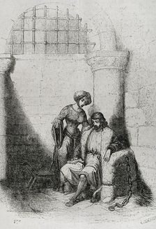 Imprisonment of Fernando González, 10th century, (1852). Creator: Coderch