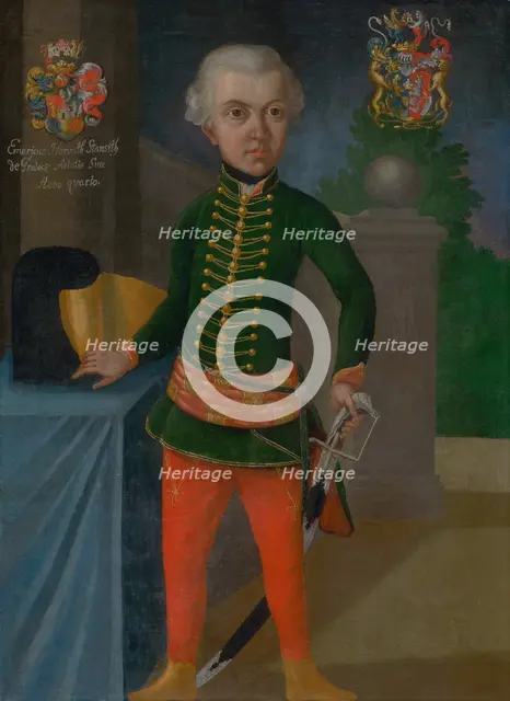Imrich Horváth-Stancic in his fourth year, 1750.  Creator: Ján Gottlieb Kramer.