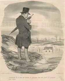 In convénient de se batir une maison de campagne ..., 19th century. Creator: Honore Daumier