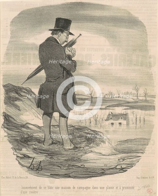 In convénient de se batir une maison de campagne ..., 19th century. Creator: Honore Daumier.