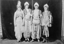In costume: Ruth Deming, Helen Watson, Dorothy Thurston, Kathleen Dunn, between c1915 and c1920. Creator: Bain News Service